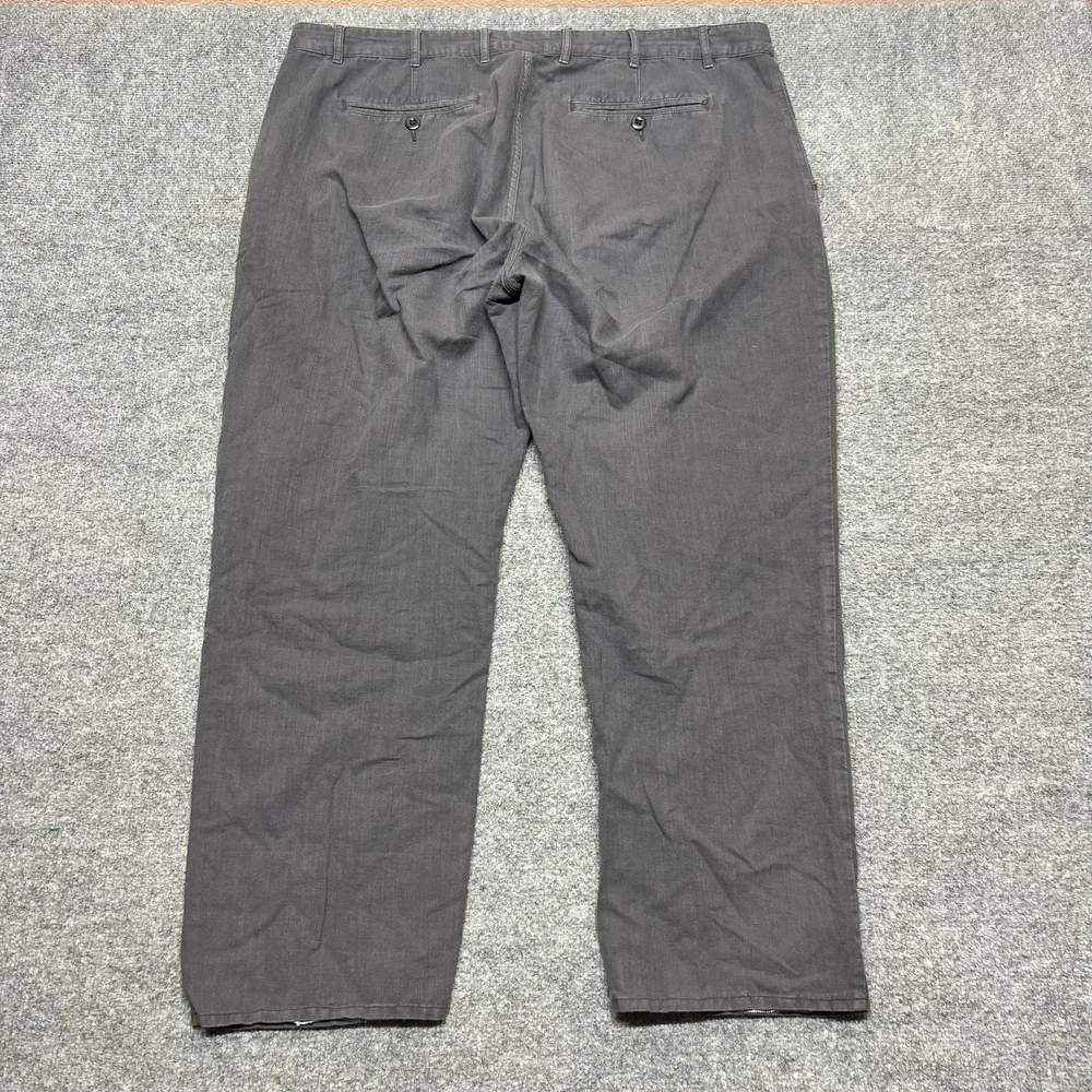 Flint And Tinder Pants Mens 42 Gray Linen Blend Straight Fit Chino Casual